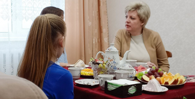 Лада Мокроусова встретилась с семьей мобилизованного военнослужащего