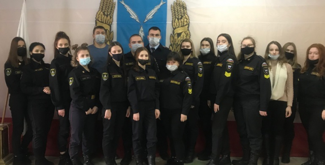 В Саратове участники «Студенческого десанта» посетили полк патрульно-постовой службы