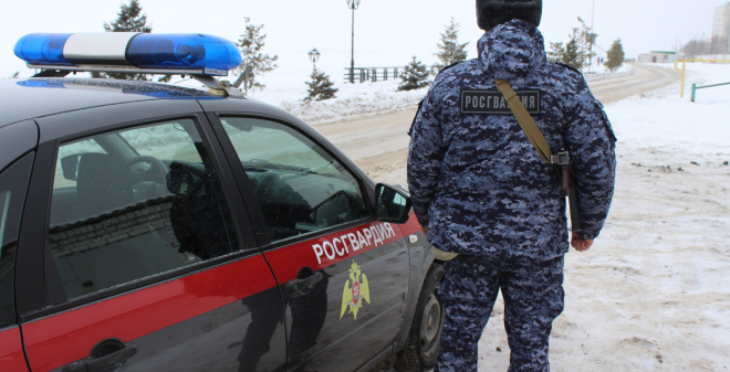 В Саратовской области сотрудники Росгвардии пресекли хищение с охраняемого объекта