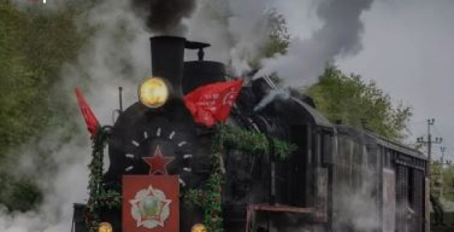 Ретропоезд «Воинский эшелон» прибыл в Саратовскую область