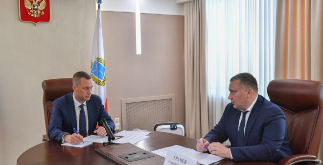 Глава региона Роман Бусаргин провёл рабочие встречи с главами муниципалитетов