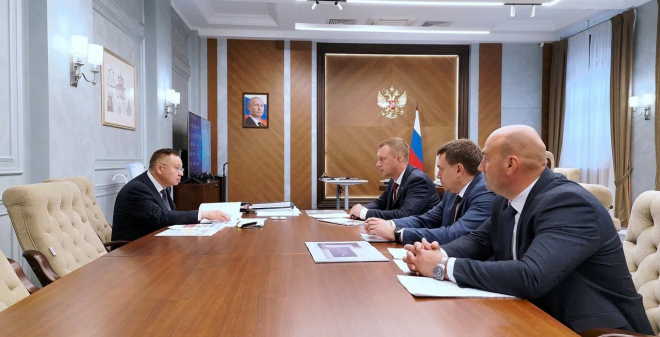 Роман Бусаргин  встретился с министром строительства и ЖКХ РФ Иреком Файзуллиным