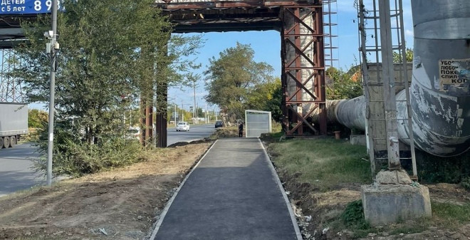 В Ленинском районе завершено благоустройство пешеходных зон