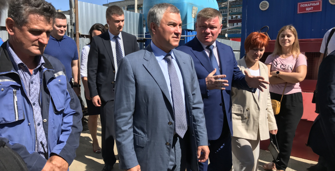 Вячеслав Володин посетил стройплощадку школы в микрорайоне «Звезда» 