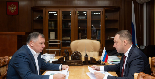 Роман Бусаргин обсудил вопросы развития МУПП «Саратовводоканал» на федеральном уровне