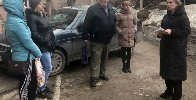 В Заводском районе состоялась встреча с жителями дома № 4 по улице Волгодонской
