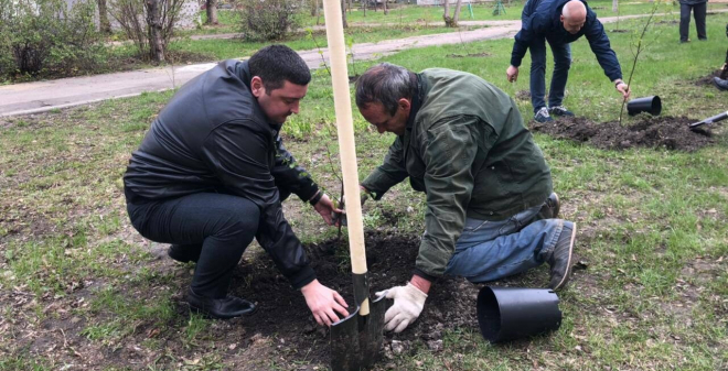 На территории первой городской больницы в Саратове появилась «Аллея поколений»
