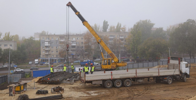 Началось полномасштабное строительство новой школы в Ленинском районе