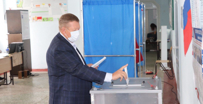 Выборы 2021. Николай Панков проголосовал за стабильное и благополучное будущее нашей области и страны