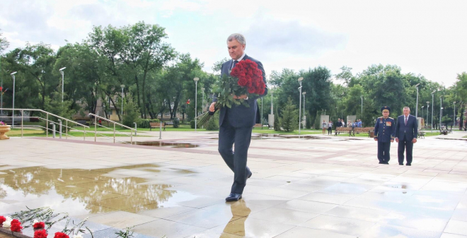 Вячеслав Володин прибыл в Саратовскую область