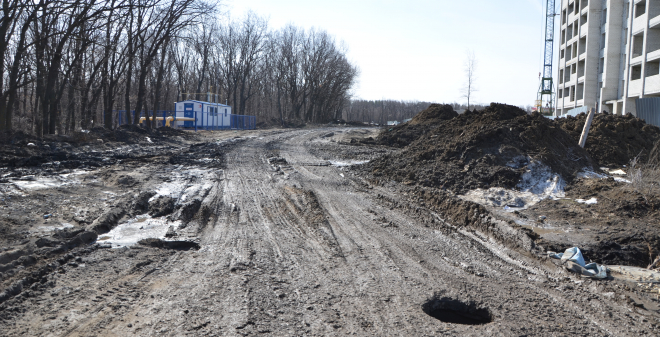 В микрорайоне «Городские просторы» начинается строительство улицы имени Евгения Долгина