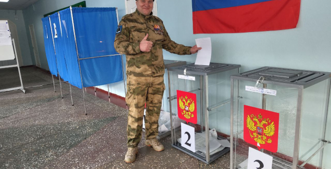 Участник СВО Андрей Бердников: Я проголосовал за наше будущее и будущее своих детей!