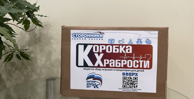 Сторонники «Единой России» начали собирать подарки для детей в рамках акции «Коробка храбрости»