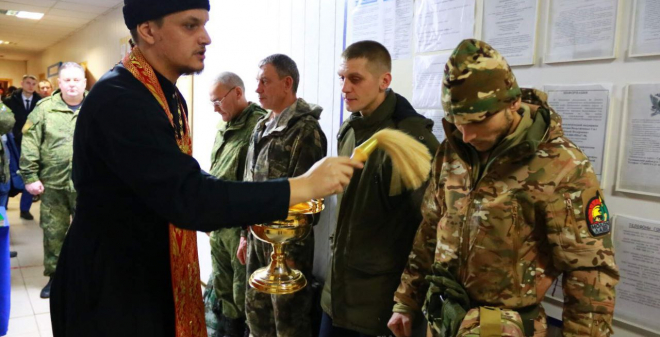В Татищевском районе проводили добровольцев на спецоперацию