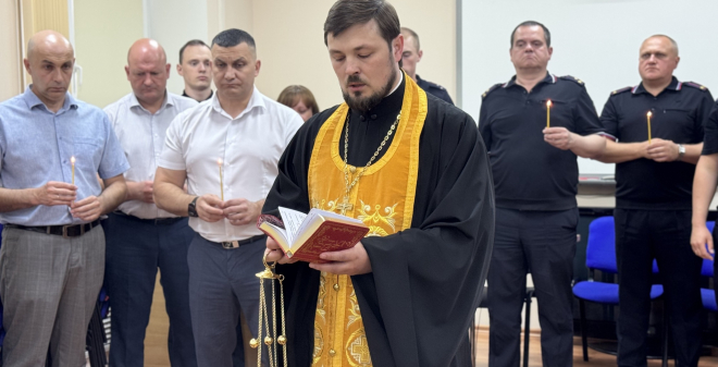 Член общественного совета городского УМВД провел богослужение
