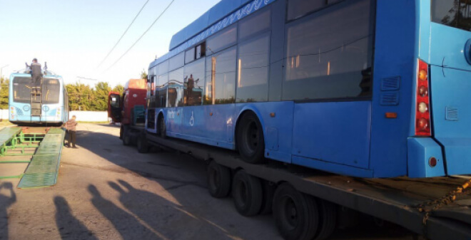 В Саратов прибыли все 80 столичных троллейбусов