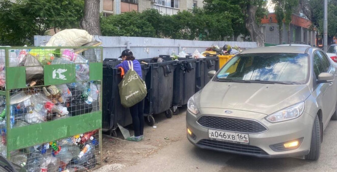 За парковку у мусорных баков оштрафовали более 10 водителей в Кировском районе Саратова