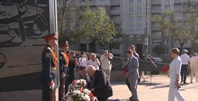У стелы «Город трудовой доблести» состоялось памятное мероприятие
