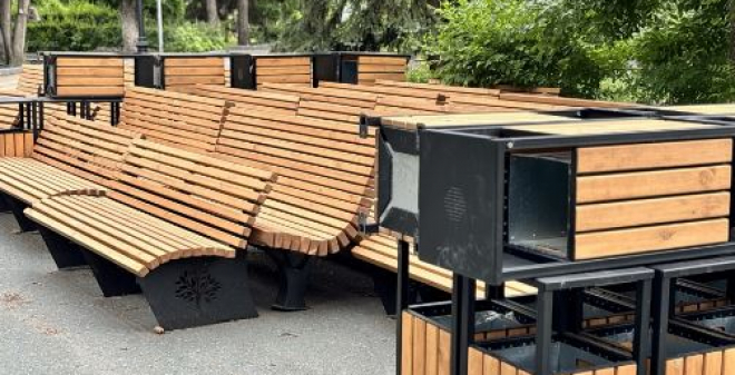 В Городском парке продолжаются работы по благоустройству