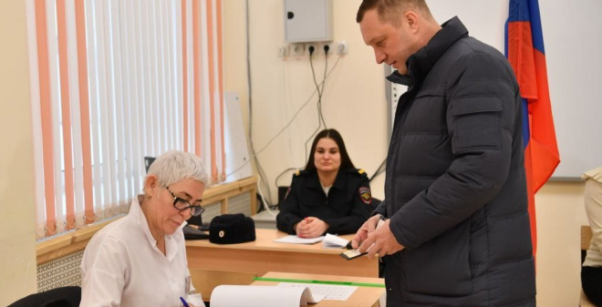 Губернатор Роман Бусаргин принял участие в выборах Президента России