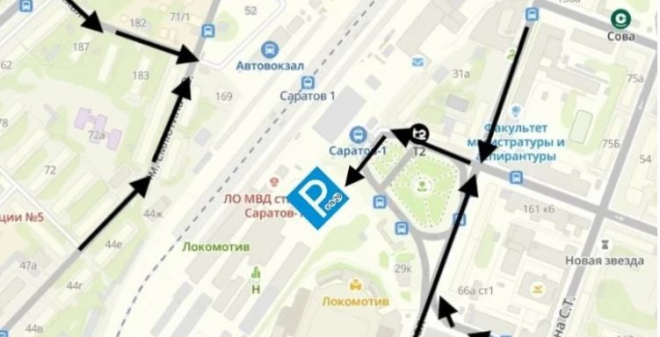 Организован подъезд к железнодорожному вокзалу и автовокзалу Саратова