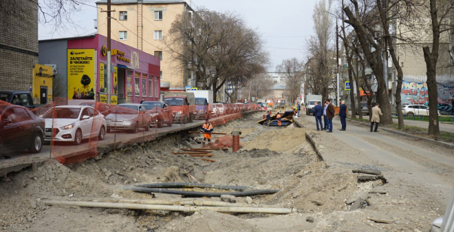 В Саратове восстановят участки дорог, разрушенные из-за реконструкции трамвайных путей