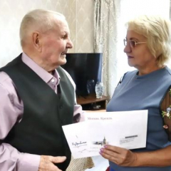 Труженик тыла Алексей Михайлович Курдюмов из Аткарского района отмечает 104-летие