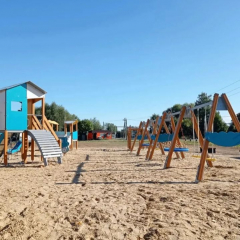 Многофункциональный детский игровой комплекс появился в рабочем поселке Турки Саратовской области