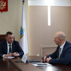Губернатор Роман Бусаргин провел рабочую встречу с исполняющим обязанности министра здравоохранения Виталием Луцетом
