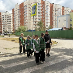 В Заводском районе прошли пешеходные экскурсии для закрепления ПДД