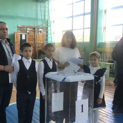 Многодетная семья из Балашова проголосовала на выборах