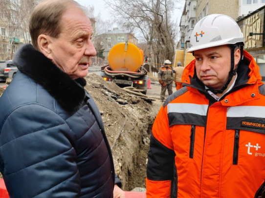 Павел Сурков выехал на место работ «Т Плюс» на улице Мира в Ленинском районе