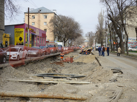 В Саратове восстановят участки дорог, разрушенные из-за реконструкции трамвайных путей