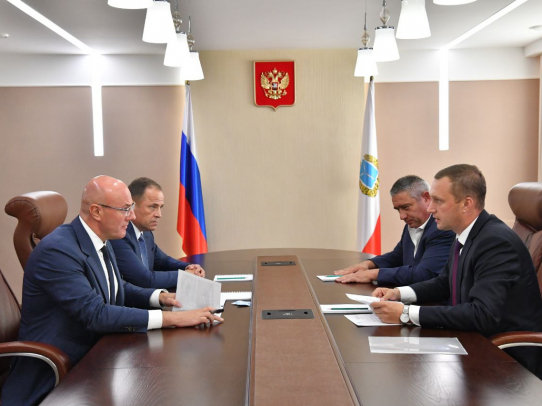 Вице-премьер Дмитрий Чернышенко поддержал проект достройки спорткомплекса «Газовик»