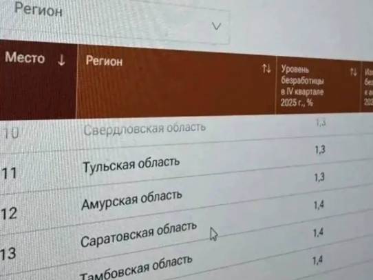 Саратовская область удерживает высокие позиции в рейтинге регионов по уровню безработицы