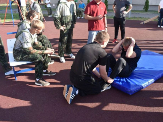 В гимназии «Авиатор» прошел районный этап спартакиады молодежи допризывного возраста