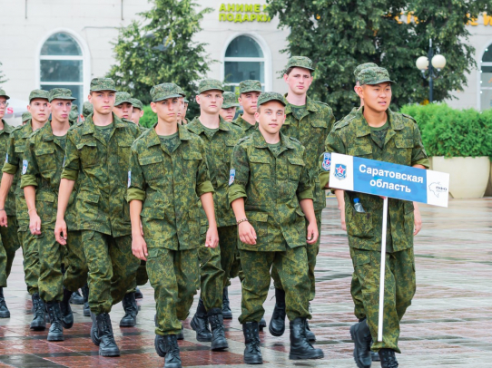Саратовские гвардейцы стали участниками юнармейских военно-патриотических сборов ПФО «Гвардеец»
