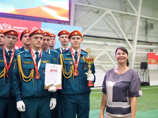 Команда Губернаторского колледжа вошла в пятерку сильнейших на Спартакиаде допризывной молодежи
