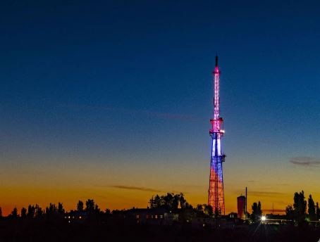 аратовскую телебашню подсветят цветами российского триколора
