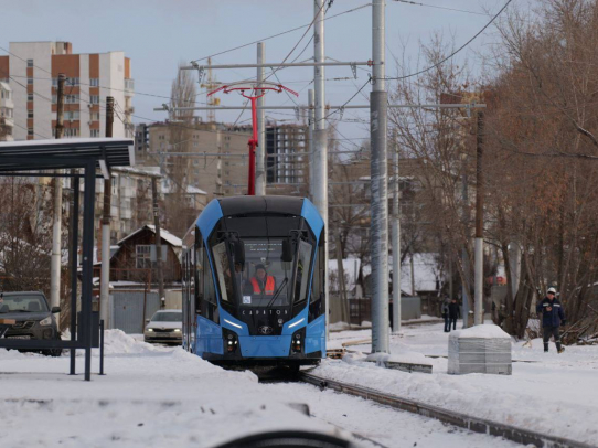 На маршруте № 9 успешно завершили пробный пуск нового «Львенка»
