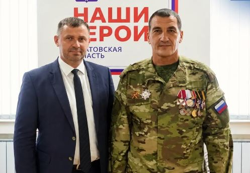 Боец из Саратовской области получил медаль «За храбрость» I степени