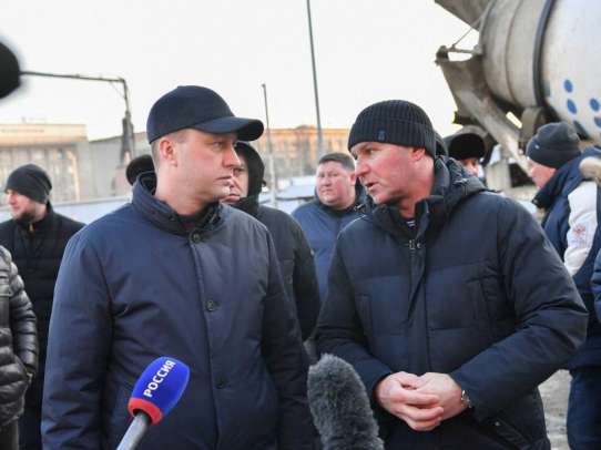 Роман Бусаргин с рабочим визитом посетил строительные площадки двух саратовских театров