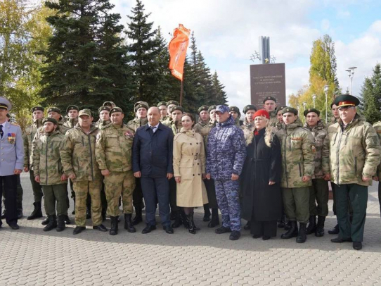 Юлия Литневская напутствовала кадетов, принимающих присягу