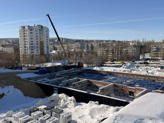 Морозова: Новая школа в Ленинском районе растёт на глазах