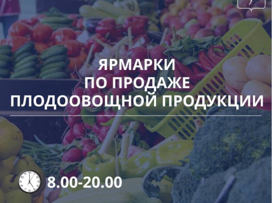 В районах Саратова организованы ярмарки по продаже овощей и фруктов
