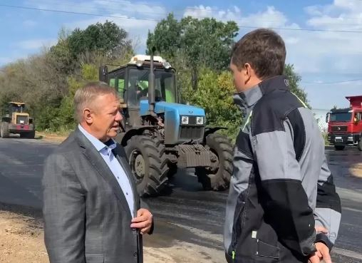 Панков рассказал о ремонте межрайонной дороги