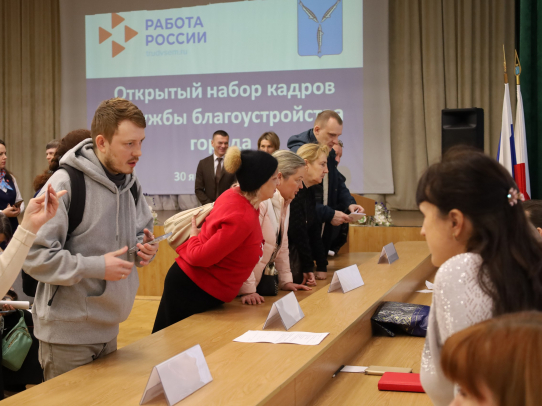 В службы благоустройства города прошел открытый набор кадров