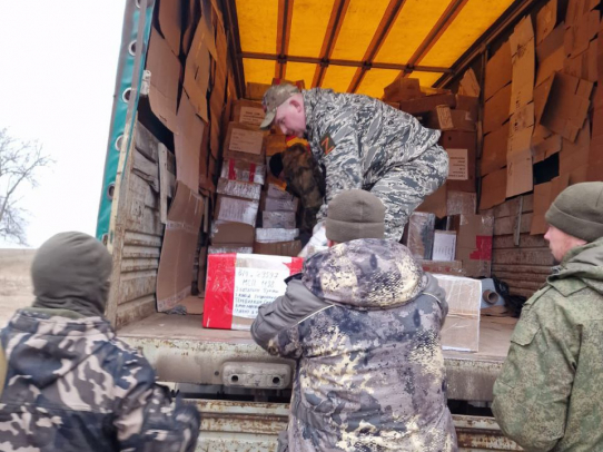 Саратовским бойцам на передовую доставили гуманитарный груз